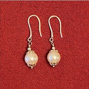 Swarovski pearl earrings